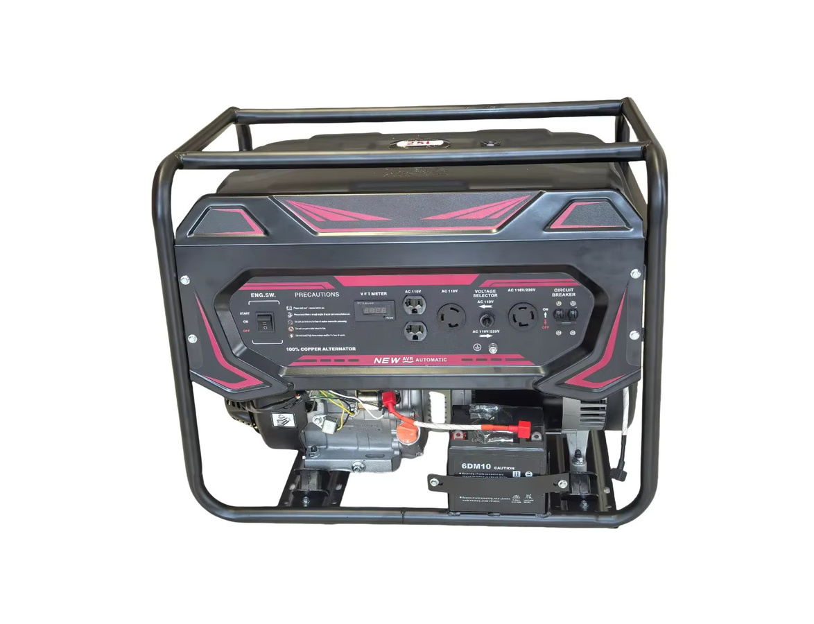 XMSJ YHS-OT-004 Open-Frame Hochleistungs-Diesel-Generator Tragbare Stromversorgung 7500W Schwarz - Bild 3