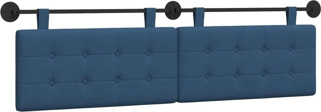 vidaXL Wandmontiertes Polsterpaneel in Blau, B/H/T: 190 x 55 x 5 cm - Bild 1