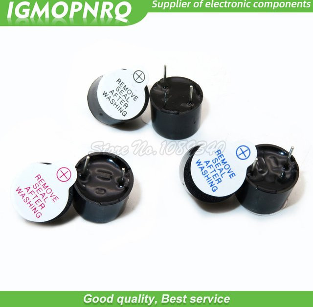 100 Stück Aktive Magnetische Summer igmopnrq, Kontinuierlicher Piepton, Schwarz, B/T/H: 1,2 x 0,95 x 0,5 cm - Bild 1