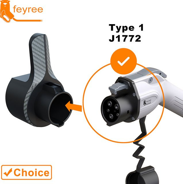 Feyree EV-Ladegeräthalterung für Elektrofahrzeuge Typ 1 J1772 Stecker und Ladekabel zur Wallbox-Halterung - Bild 1