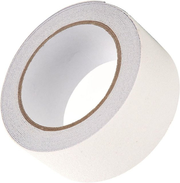 Meterk Anti-Rutsch-Klebeband aus PVC für Treppenstufen und Boden, Transparent, Breite: 5 cm, Länge: 5 m - Bild 1