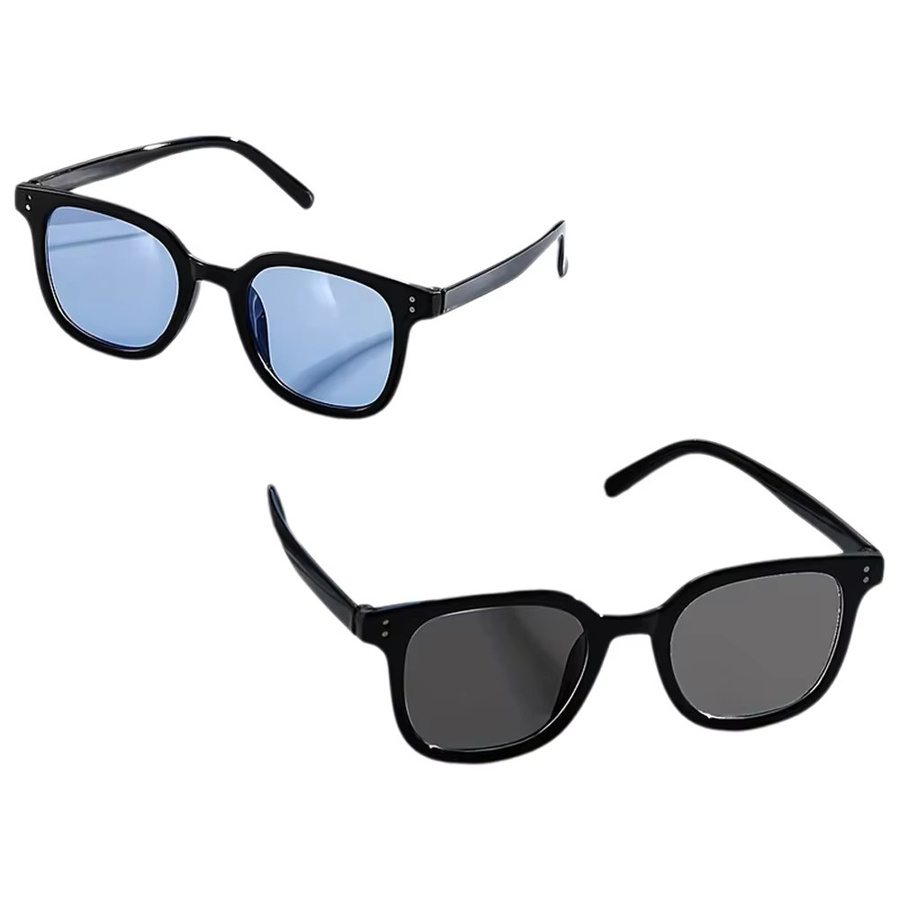 Hindfield Sonnenbrille, Vollrand, Square, Kunststoff, Unisex, schwarz, blau, polarisiert, verspiegelt - Bild 3