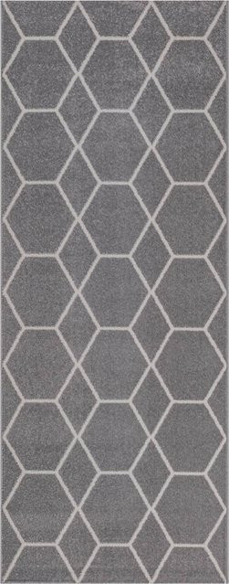 Sanat Teppich Trellis modern grau B: 80 cm, L: 200 cm - Bild 1