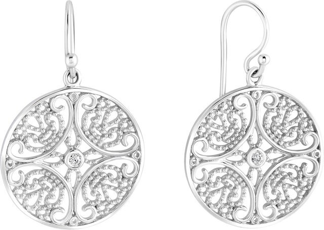 Zeeme Ohrringe, 925 Silber, Zirkonia weiß, Damen - Bild 1