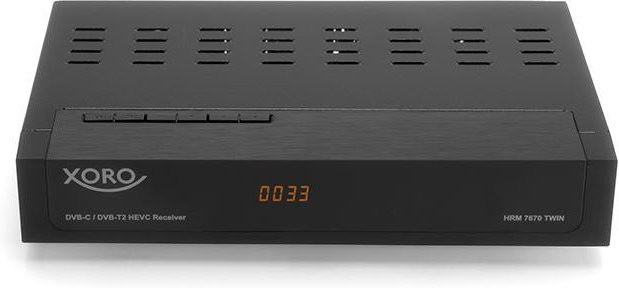 Xoro HRM 7670 TWIN DVB-T2-Receiver in Schwarz mit Full HD und HDMI - Bild 1