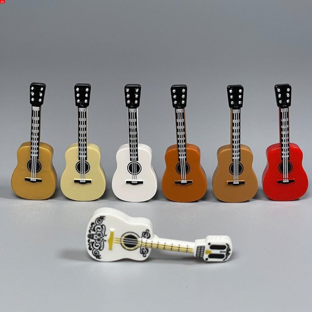 Yiran toy MOC Bausteine Gitarrenständer, Musikinstrumente, ab 6 Jahren - Bild 1
