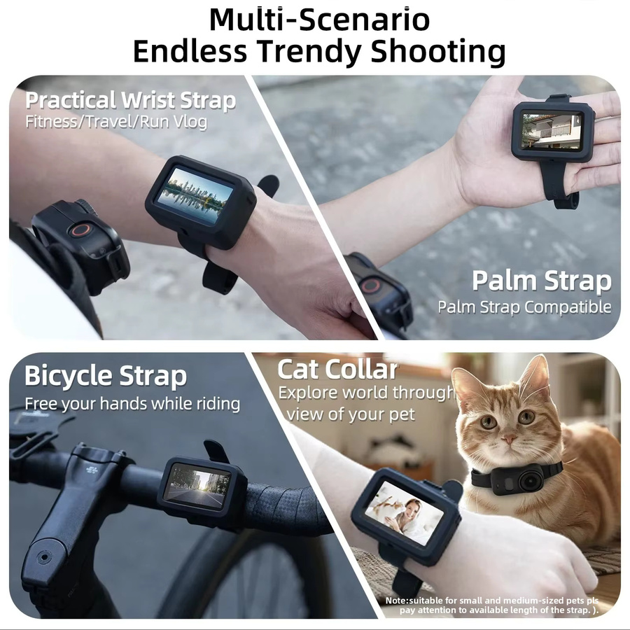 DJI Osmo Nano Silikonarmband in Schwarz als staubdichter Schutz-Handriemen und Halterung für die Bildübertragung - Bild 3
