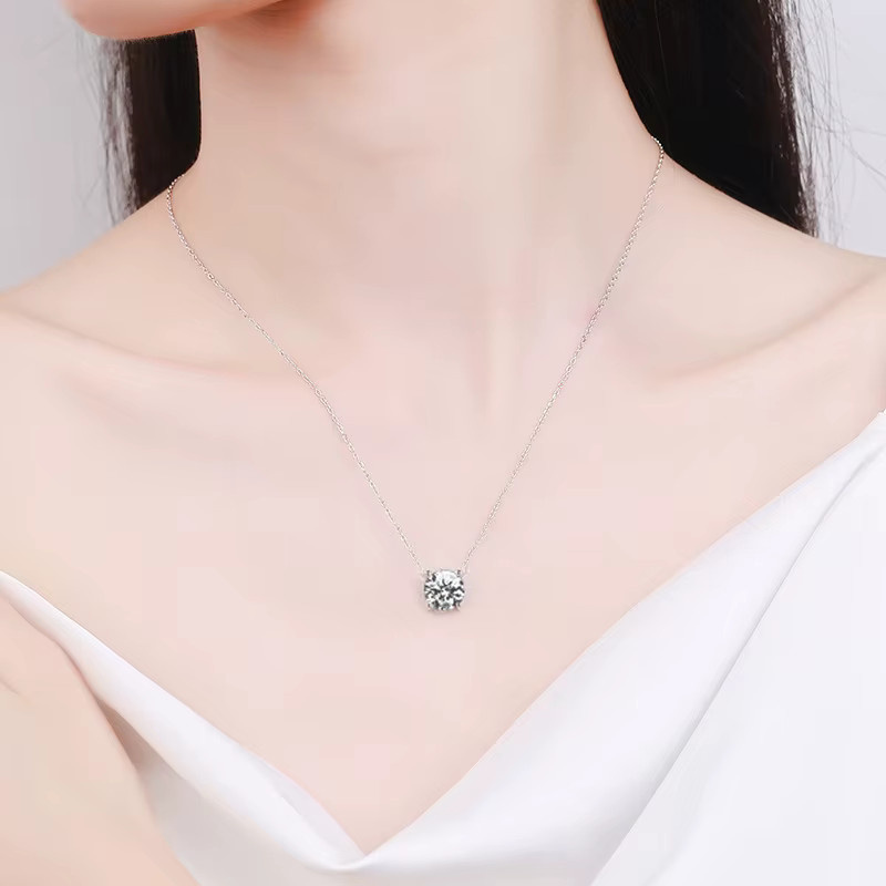 JoyceJelly Halskette, 925 Silber, Moissanit, Damen - Bild 5