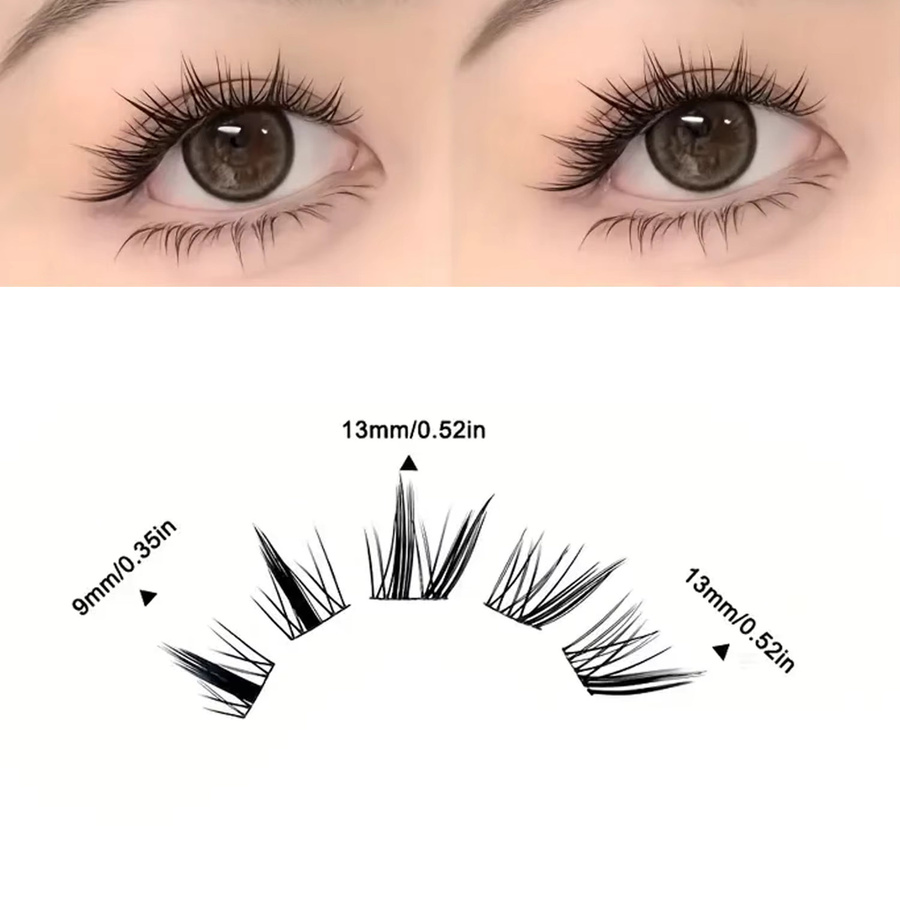 Marks Future Falsche Wimpern, 240 Stück, C-Locken, Schwarz, Unisex - Bild 3