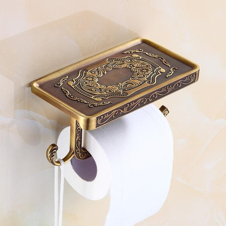 Toilettenpapierhalter für die Wandmontage in Gold im Vintage-Design von TianjinGeErLiShangMaoYouXianGongSi aus Metall