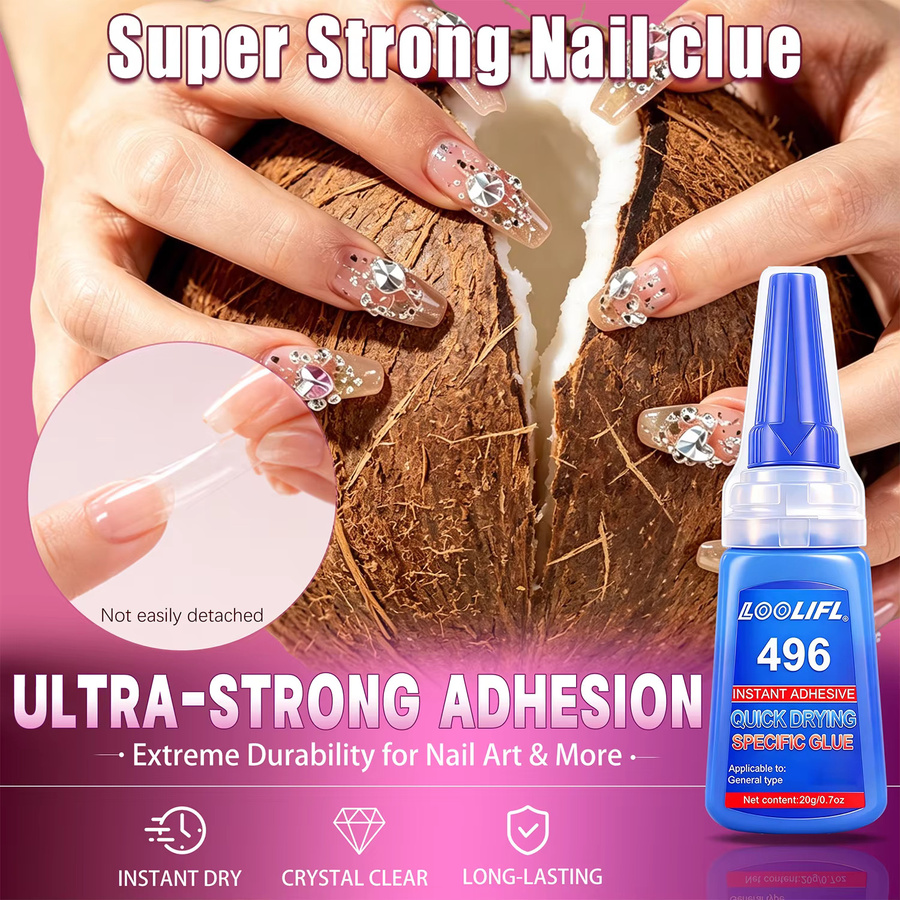 LOOLIFL Nagelkleber, schnell trocknend - Bild 2