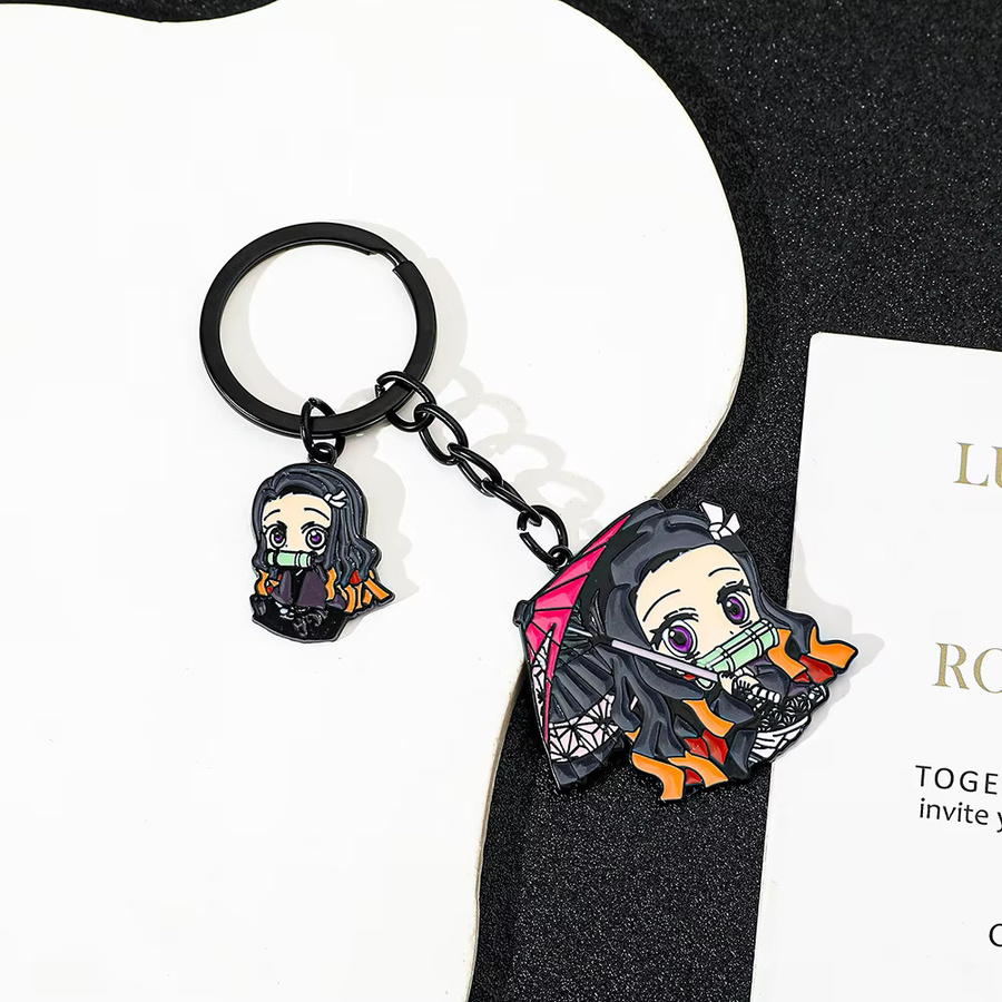 Bandai Schlüsselanhänger, Anime Nezuko, Cartoon-Muster - Bild 3