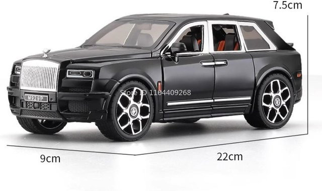 Linyi toy car Rolls Royce Cullinan Ae86 Automodell, 1:20, Musik und Licht, ab 14 Jahren - Bild 1