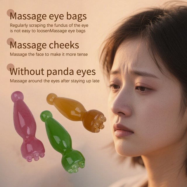 KuZHEN Gua Sha Gesichtsmassagegerät, Lotus Seedpod, Harz, Unisex - Bild 1