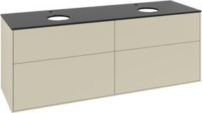 V&B Waschtischunterschrank Finion in Blau und Grau, lackiert, B/T/H: 160 x 60 x 50,1 cm - Bild 1