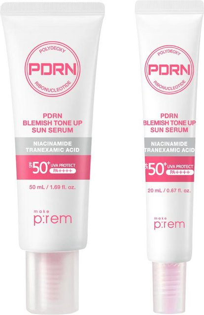 machen p:rem PDRN Sonnenserum LSF 50+, 50 ml, mit Niacinamid, PDRN, Tranexamsäure, Centella Asiatica - Bild 1