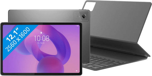 Lenovo Idea Tab 12,1 Zoll Tablet Grau mit 256GB WLAN, Stylus und Tastaturhülle AZERTY - Bild 1