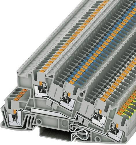 Phoenix Contact 3213950 Installationsschutzleiterklemme mit Schnellanschluss in Grau - Bild 1