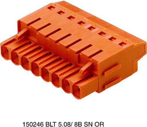 Weidmüller Buchsengehäuse-Kabel BL/SL in Orange, 60 Stück, Rastermaß: 5.08 mm - Bild 1