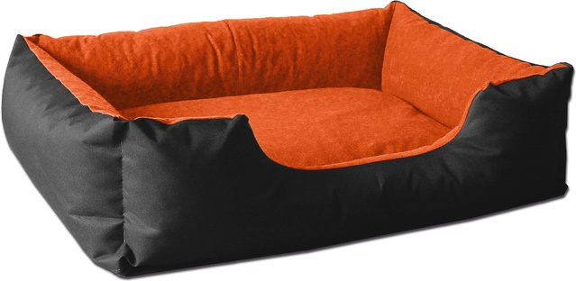 BedDog Hundebett LUPI Hundesofa in Orange mit waschbarem Bezug aus Mikrofaser - Bild 1