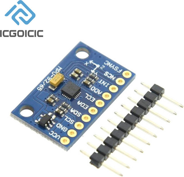 GY-9250 BMP280 GY-91 MPU6500 10DOF Sensor Modul mit Gyroskop, Beschleunigungssensor und Magnetometer in Blau für Arduino - Bild 1