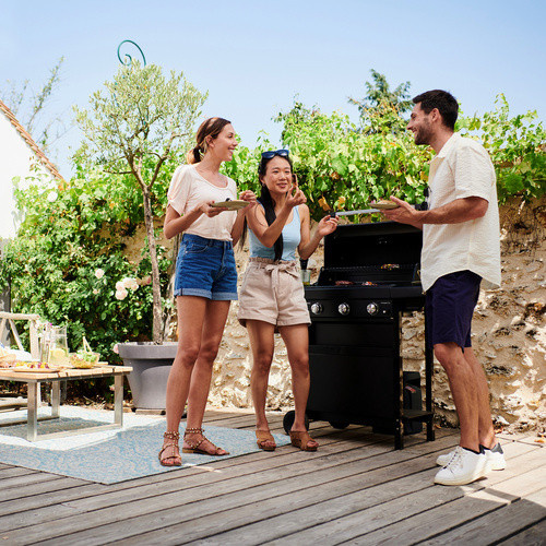 Campingaz Gasgrill Compact 3 L in Schwarz mit 3 Brennern und einer Grillfläche von 2135 cm², B/T/H: 91 x 53 x 108 cm - Bild 4