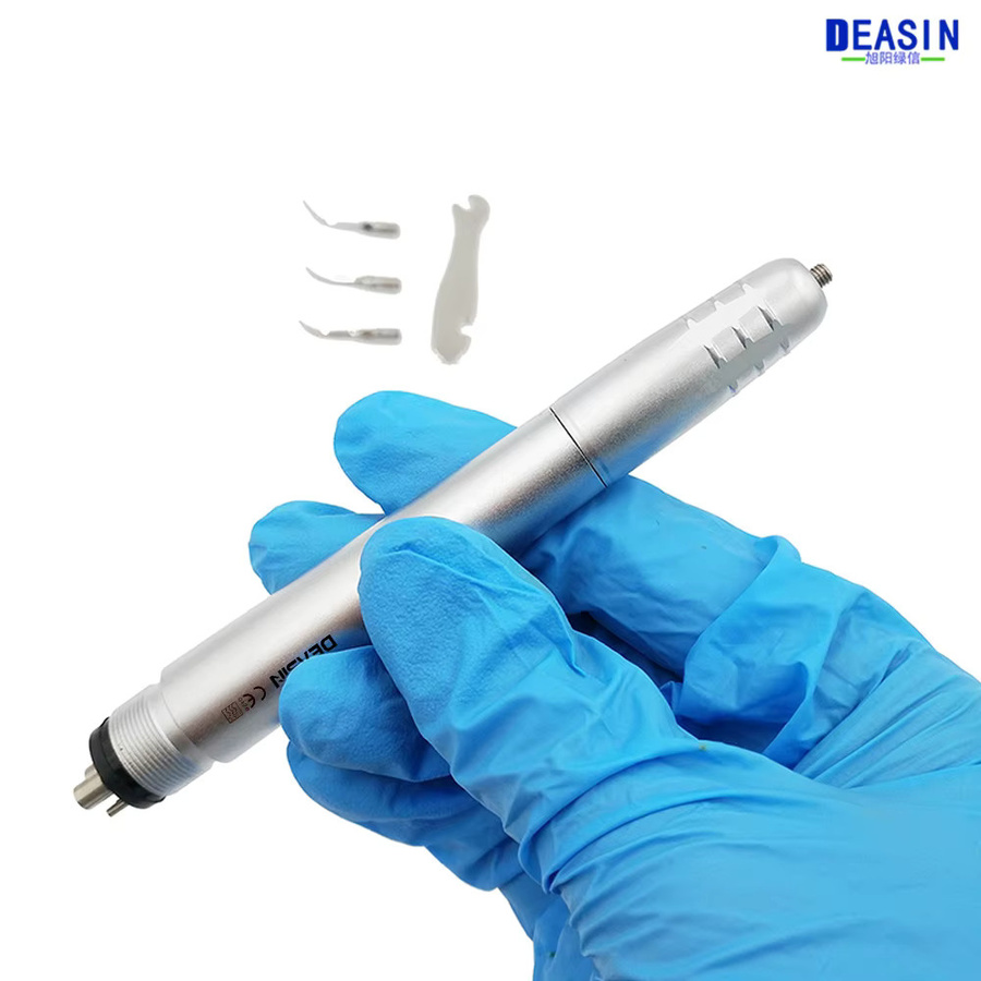 DEASIN Dental-Ultraschall-Luftabscher, Silber, mit 3 Spitzen - Bild 3
