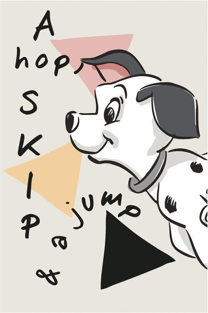 Komar Wandbild 101 Dalmatian Kinderwelten, bunt, B/H: 50 x 70 cm - Bild 1