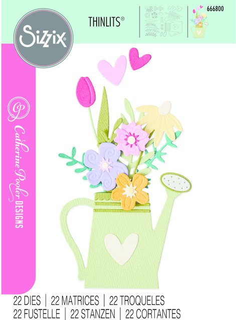 Sizzix Thinlits Stanzformen Set Sprinkled with Love in Silber - Bild 1