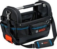 Bosch Professional Werkzeugtasche GWT 20 aus Polyester in Schwarz und Blau mit Trageriemen, B/T/H: 43,0 x 23,0 x 34,0 cm - Bild 1