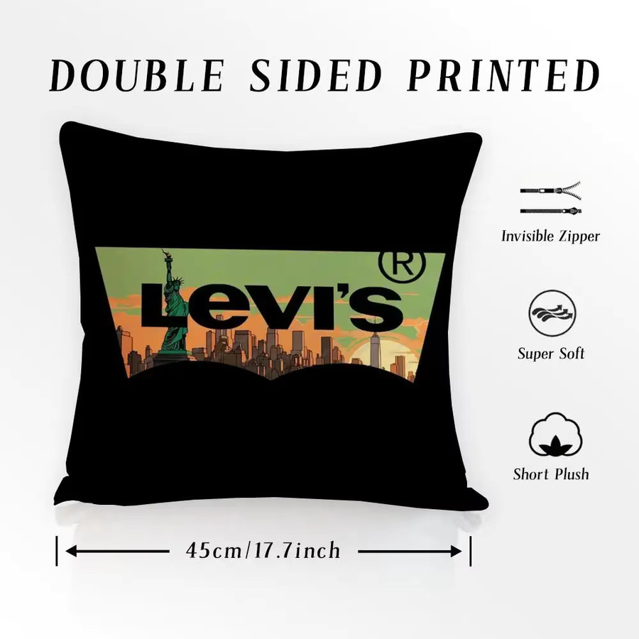 Levia Luxus-Kissenbezug mit Grafikmuster in Schwarz, quadratisch, B/B: 30 x 30 cm - Bild 5