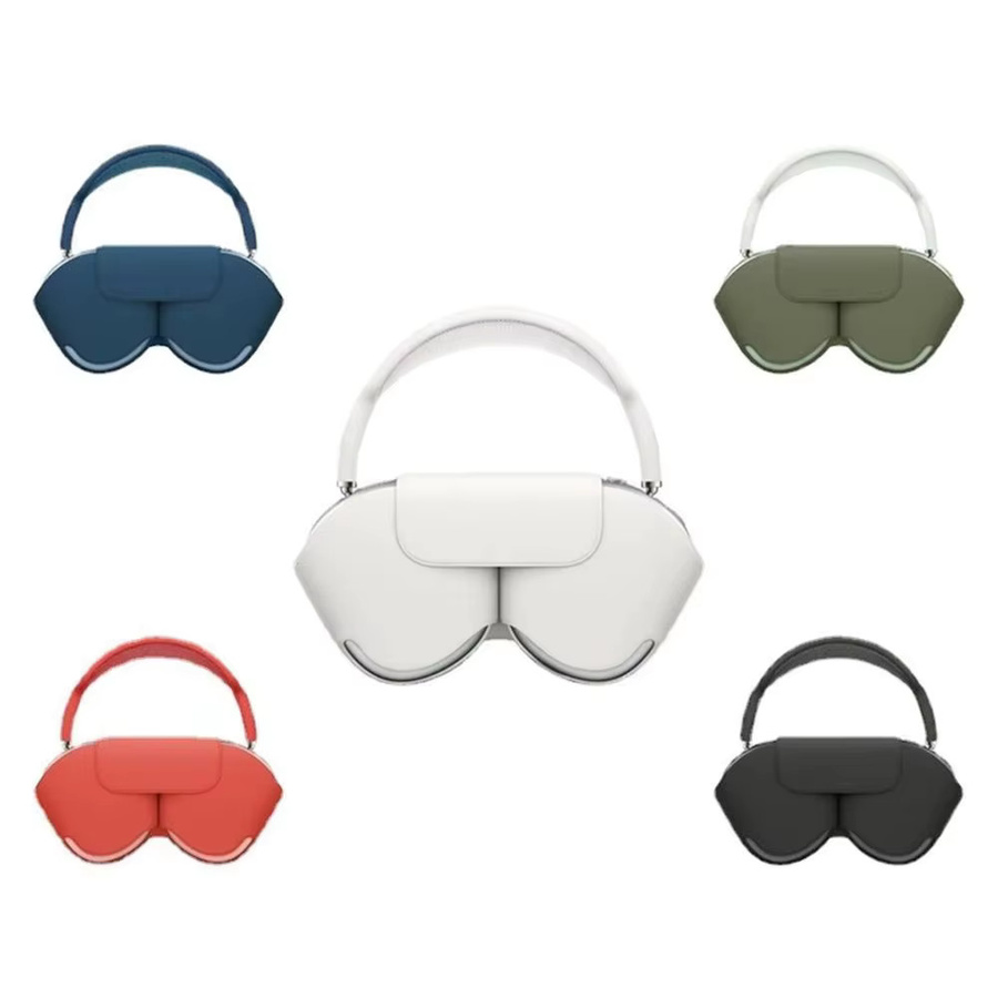 Schutzhülle aus Protein-Leder für Apple AirPods Max und P9 Kopfhörer in Blau - Bild 4