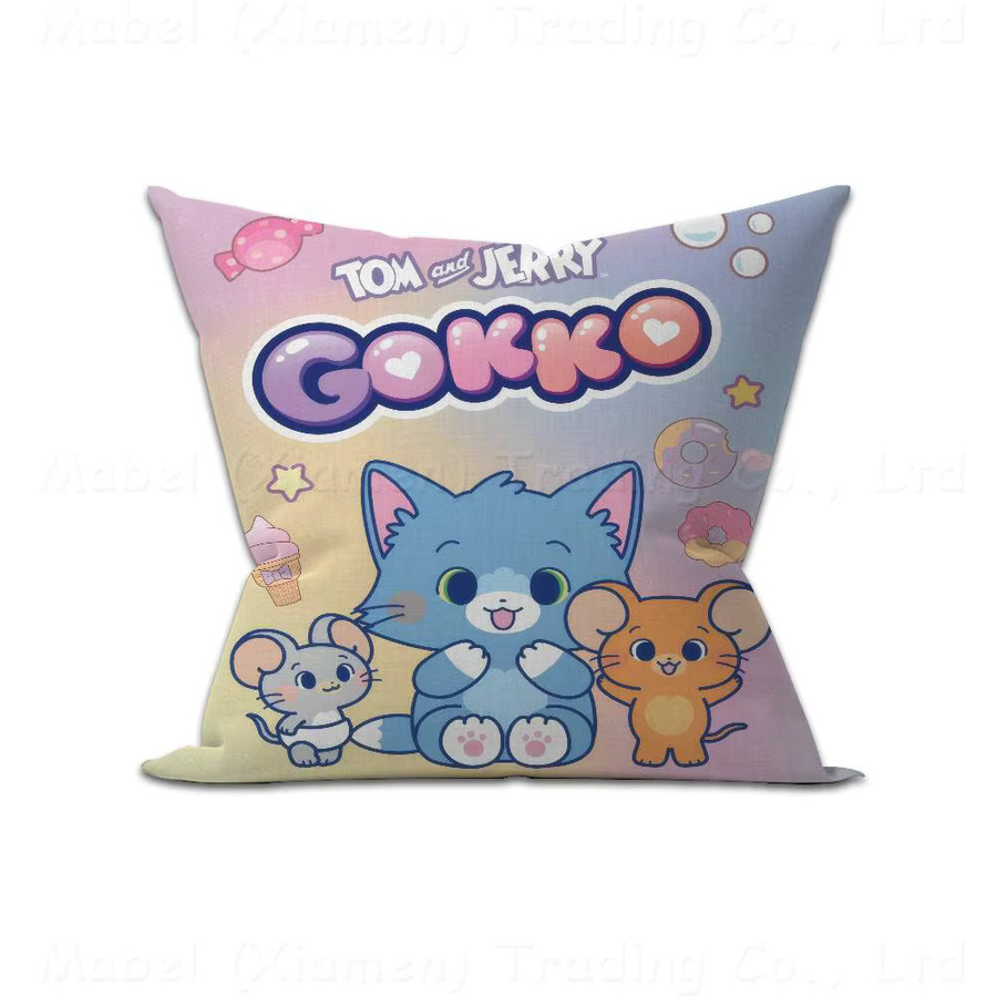 Personalisierter Kissenbezug Beast Kingdom Anime Tom und Jerry Design, quadratisch, Mehrfarbig, Breite: 30,0 cm, Höhe: 30,0 cm - Bild 4