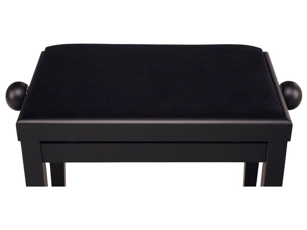 CLASSIC CANTABILE Pianobank mit Velourbezug in Schwarz matt - Bild 3