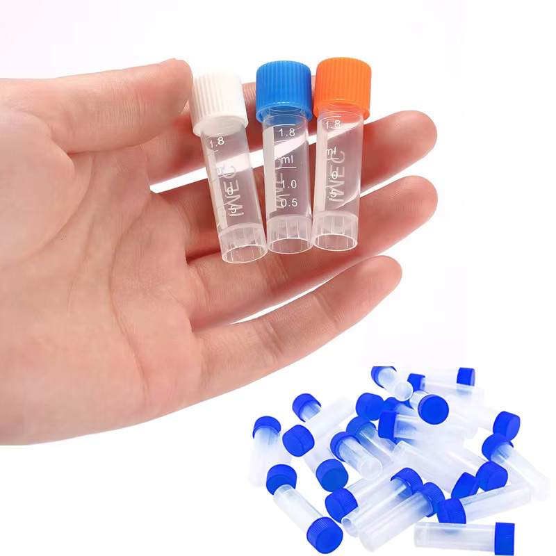 50 Mini-Flaschen aus Kunststoff, 1-10 ml, mit Verschluss, graduiert - Bild 2