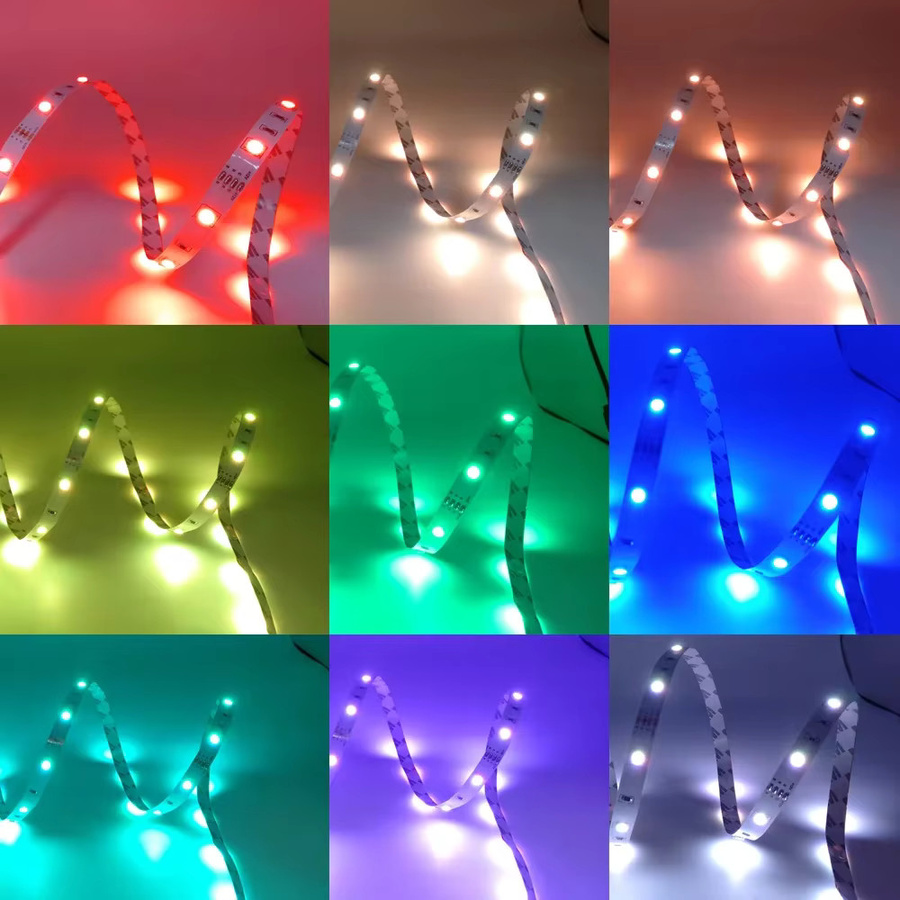 LeiiGeeGo RGB USB-LED-Lichtleiste mit SMD 5050, Multicolor TV-Hintergrundbeleuchtung mit Bluetooth, Wifi, App-Steuerung und Fernbedienung - Bild 2