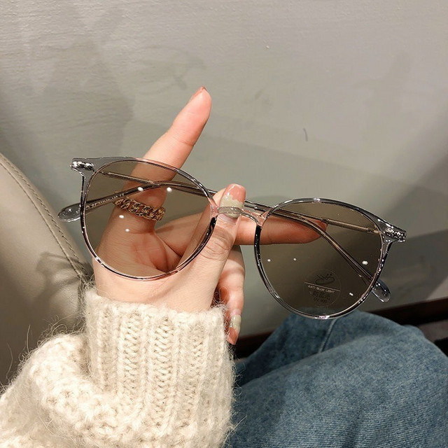 BMAD Korrektionsbrille Damen, Vollrand, Rund, Metall, Silber - Bild 1