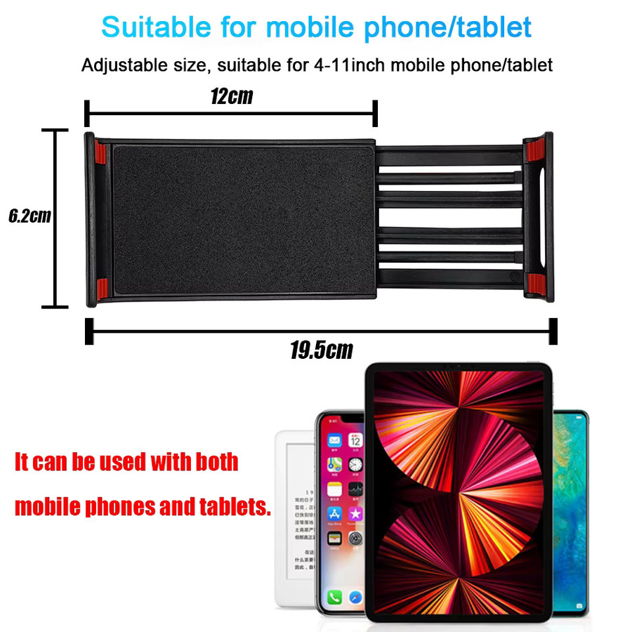 Samsung Tablet und Smartphone Autohalterung mit Saugnapf in Schwarz für Galaxy Z Fold und iPhone oder iPad Mini und Air - Bild 3