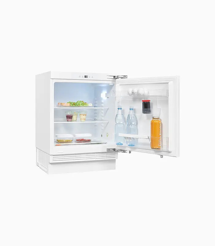 Exquisit UKS140-V-FE-010F Unterbau Vollraumkühlschrank in Weiß mit Super Cooling und LED-Innenbeleuchtung, B/T/H: 59,5 x 54,5 x 138,0 cm - Bild 1