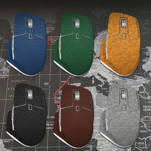 Rutschfester Mausaufkleber Logitech MX Master 3 als Mausgriffband in Blau, schweißabsorbierend und bedruckt - Bild 1