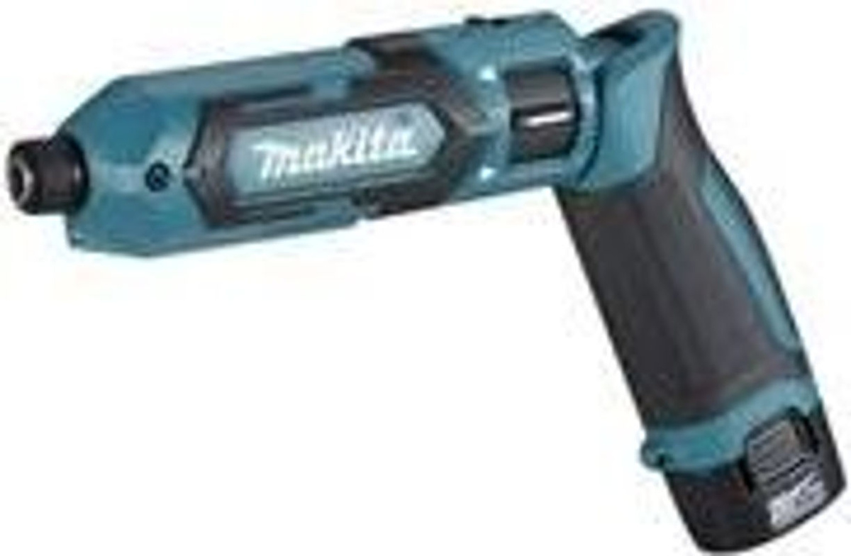 Makita Akku-Knickschrauber TD022DSE in Blau, Schwarz und Petrol mit Akku - Bild 2