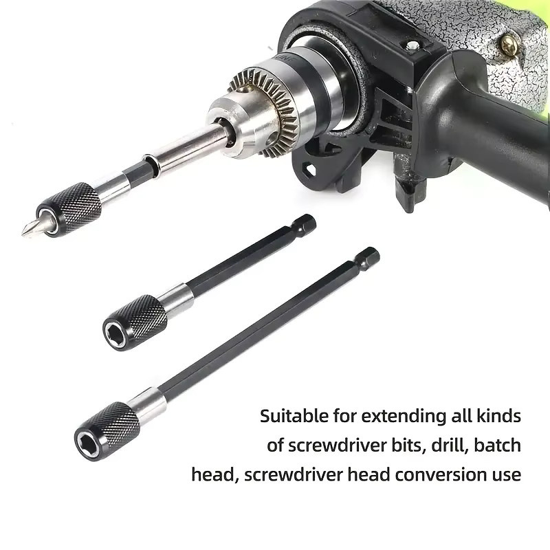 Magnetischer Hex Bohrer Halter mit Schnellwechsel-Funktion und 1/4 Zoll Adapter von atooltour in Schwarz - Bild 5