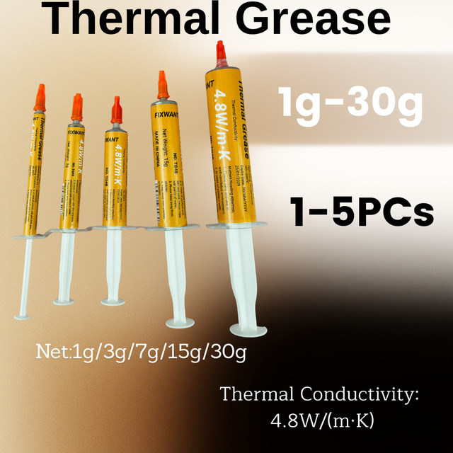 FIXWANT Wärmeleitpaste Silikonpaste für CPU und Computer mit 4,8 W/m.K Wärmeleitfähigkeit - Bild 1