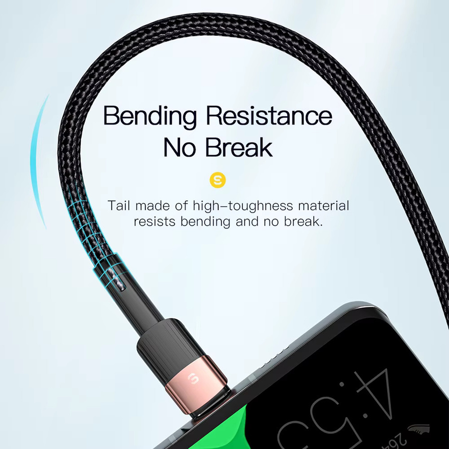 Essager USB Typ C Kabel 100W Schnellladekabel in Schwarz für Realme Huawei Samsung OnePlus und Poco - Bild 5