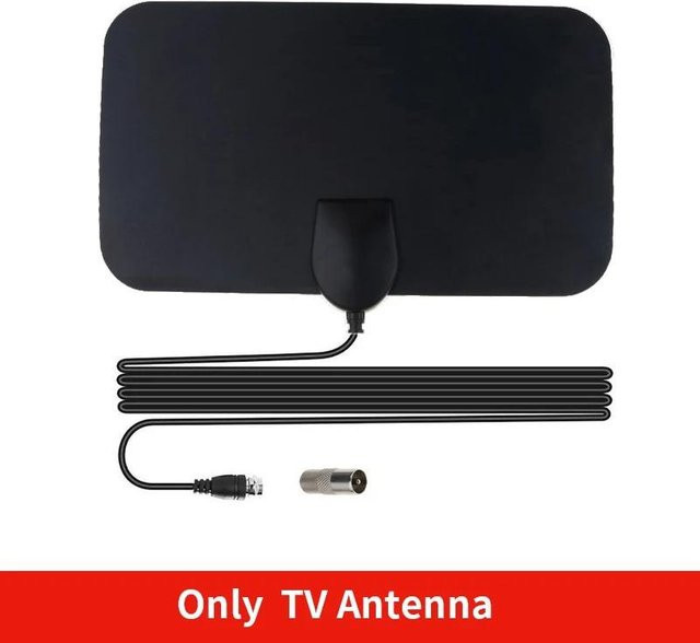 Meiteai-All Digital TV Antenne mit Signalverstärker für 8K und 4K DVB-T2 HD, Indoor Smart Signal Receiver in Schwarz - Bild 1