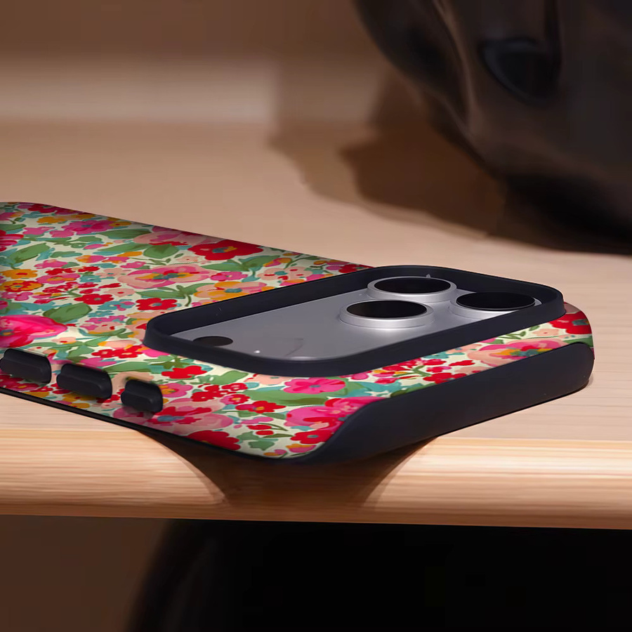 Aegis Schutzhülle Bloom Chic für iPhone 13 bis iPhone 17 Pro Max mit MagSafe Unterstützung aus hartem PC in Multicolour - Bild 4