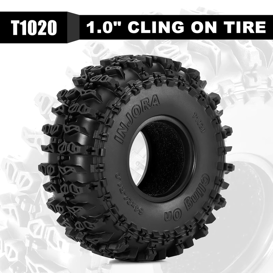 INJORA S5 1,0" Frischhaltereifen 64*24mm für 1/18 1/24 RC Crawler - Bild 3