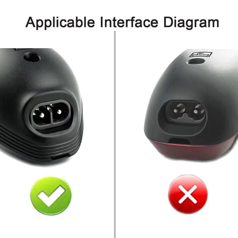Edekoy USB-2-Pin-Ladekabel in Schwarz für Rasierer, kompatibel mit FS373, FS372, FS339, FS871 und Modellen mit Doppelloch-Steckverbindern - Bild 4
