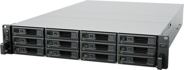 Synology SA3410 NAS Speicherserver Rack 2U mit 12 Bays in Schwarz-Grau - Bild 2