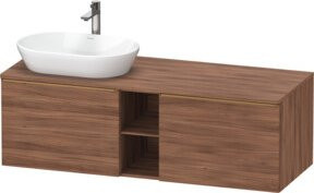 Duravit Waschtischunterschrank D-Neo in Braun, Wandhängend, B/T/H: 140 x 55 x 45,9 cm - Bild 1